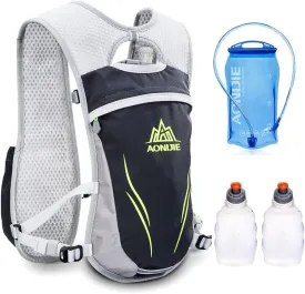 AONIJIE Running Hydration Vest for Women and Men 5.5L Lightweight Trail Runing Hydration Vest Pack Backpack for Running, Cycling, Climbing