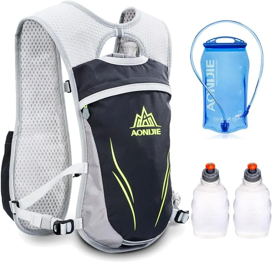 AONIJIE Running Hydration Vest for Women and Men 5.5L Lightweight Trail Runing Hydration Vest Pack Backpack for Running, Cycling, Climbing