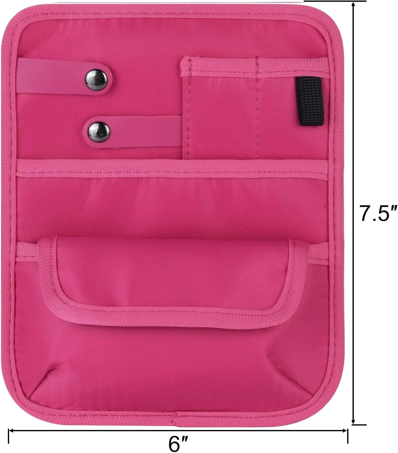 Beautyflier Nylon 4 Pockets Nurse Organizer Bag Pouch for Accessories Tool Case Medical Care Kit (CASE ONLY) (Hot Pink (6 Pocket))
