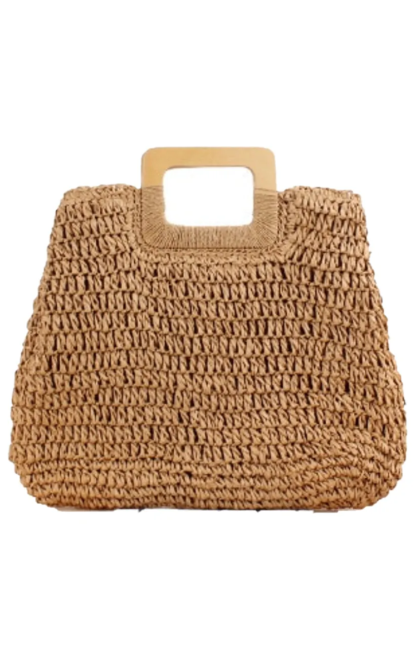 Boho Straw Beach Bag