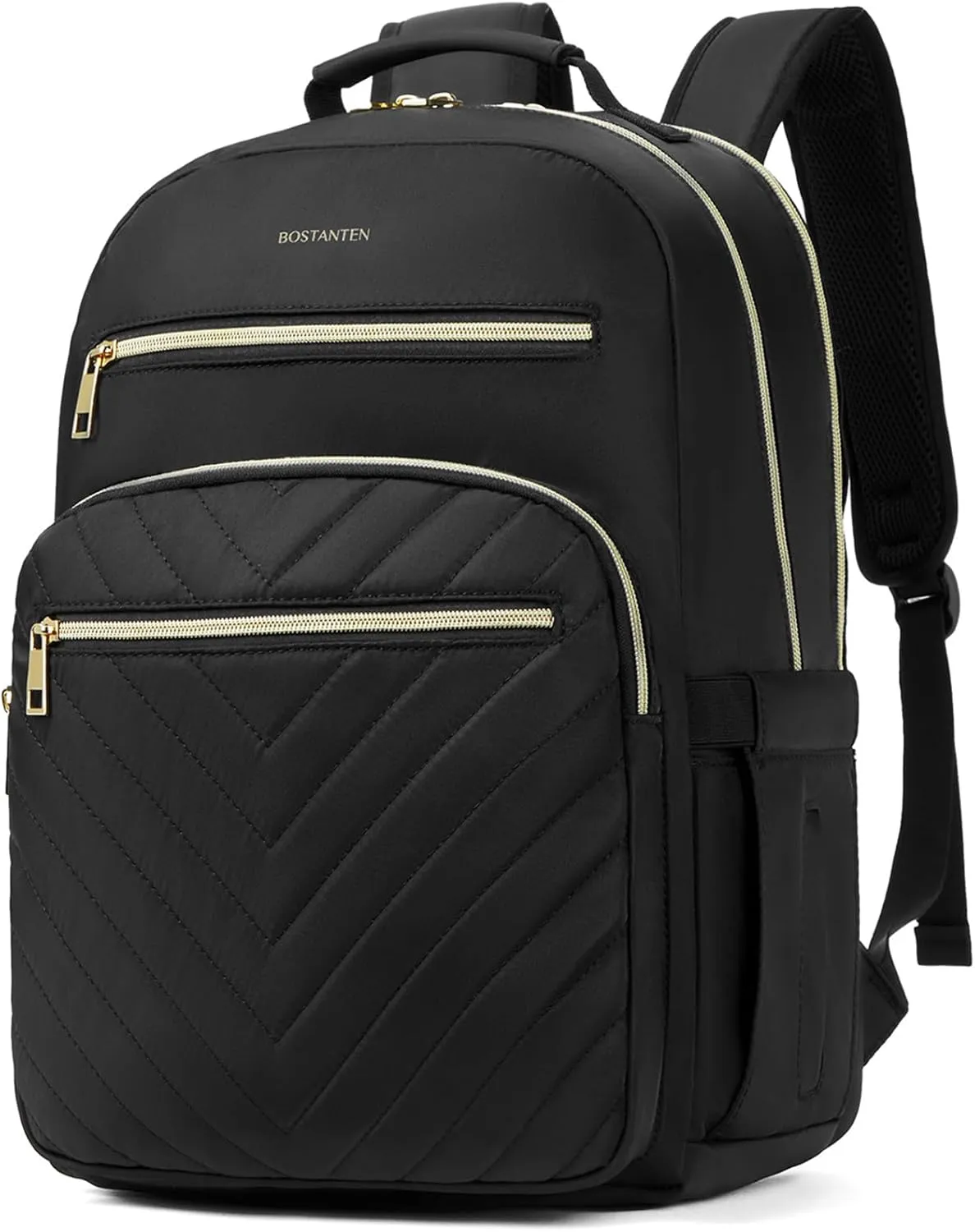 BOSTANTEN 15.6 Inch Laptop Backpack for Women- College Teacher Computer Bag Travel Backpack Purse, Black