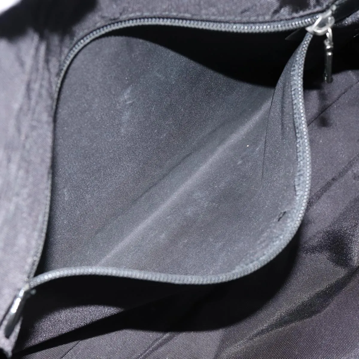BURBERRY Black label Hand Bag Nylon Black Silver  ti2017