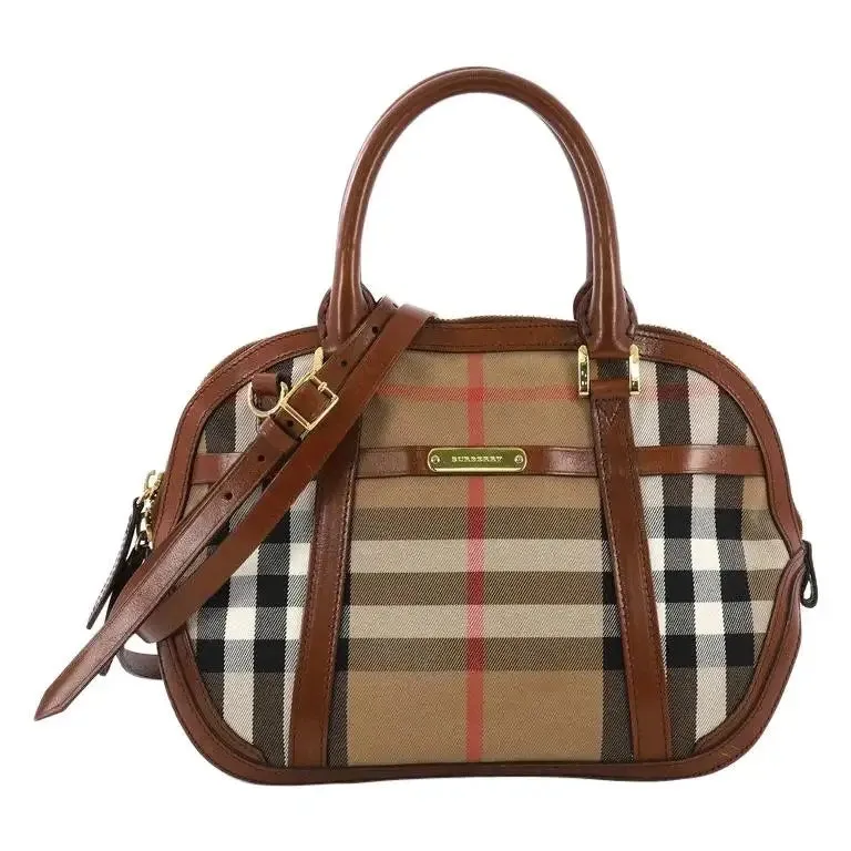 BURBERRY CHECK ORCHARD BOWLING BAG