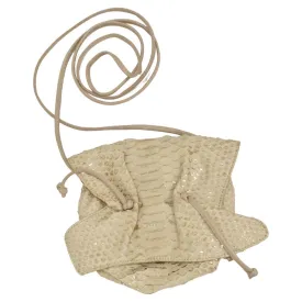 Carlos Falchi Vintage Crossbody Drawstring Mini Handbag