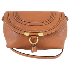 Chloe Tan Mini Marcie Crossbody Bag