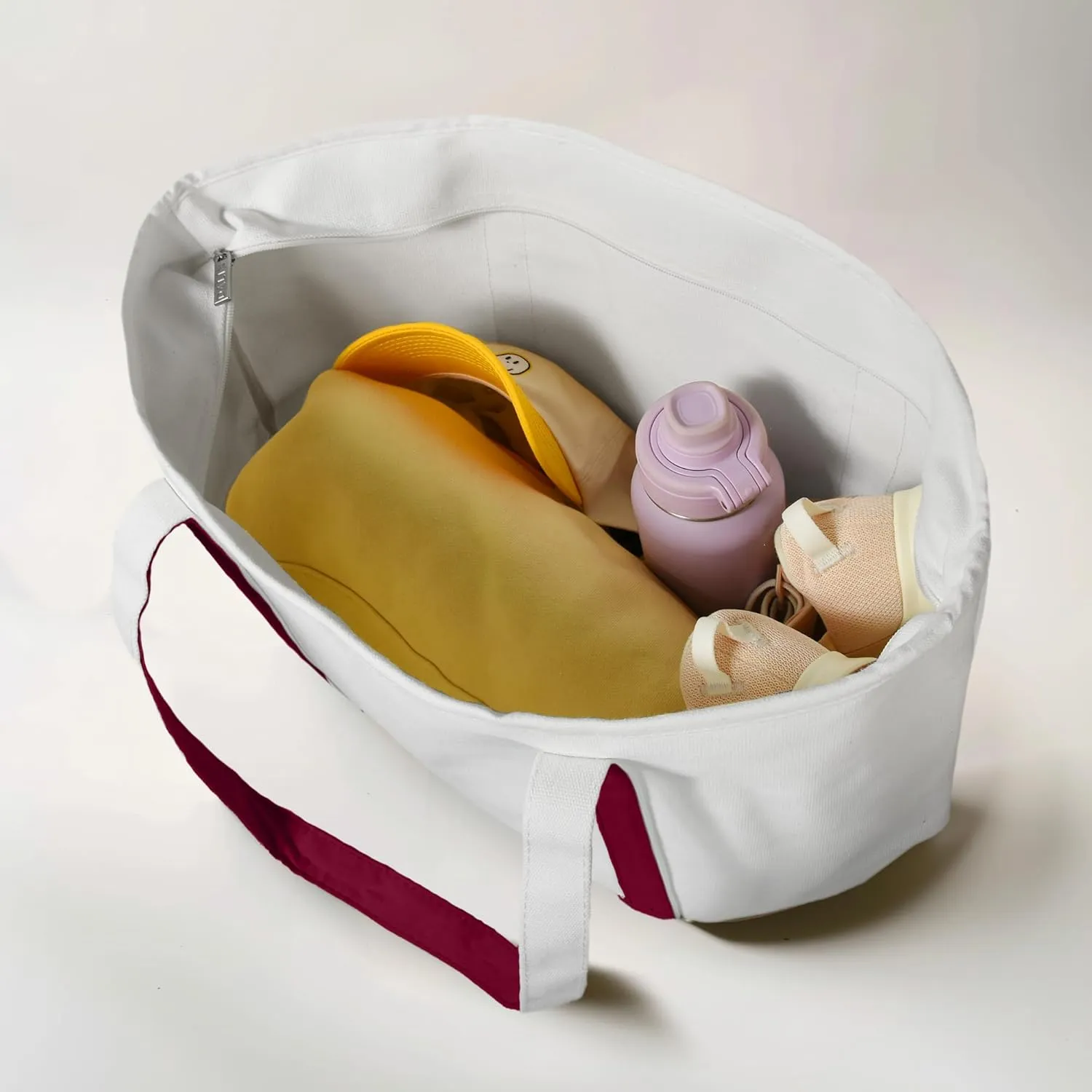 DALIX 23" Premium 24 oz. Cotton Canvas Shopping Tote Bag