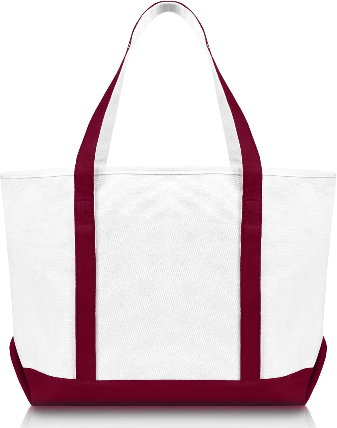 DALIX 23" Premium 24 oz. Cotton Canvas Shopping Tote Bag