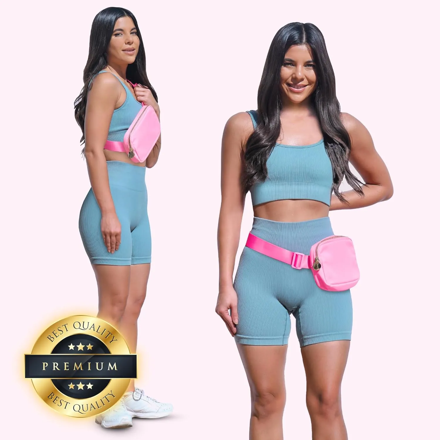 DANCOUR Pink Fanny Pack for Women  Stylish Crossbody Belt Bag, Compact Travel Waist Bag, Everyday Mini Bag, Trendy Fashion Fanny Pack, Lightweight Crossbody for On-the-Go