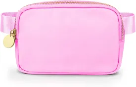 DANCOUR Pink Fanny Pack for Women  Stylish Crossbody Belt Bag, Compact Travel Waist Bag, Everyday Mini Bag, Trendy Fashion Fanny Pack, Lightweight Crossbody for On-the-Go