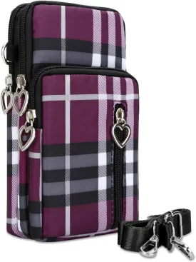 DOB SECHS Small Crossbody Wallet Phone Bag Shoulder Strap Wallet Pouch for Women Mini Crossbody Cell Phone Purse