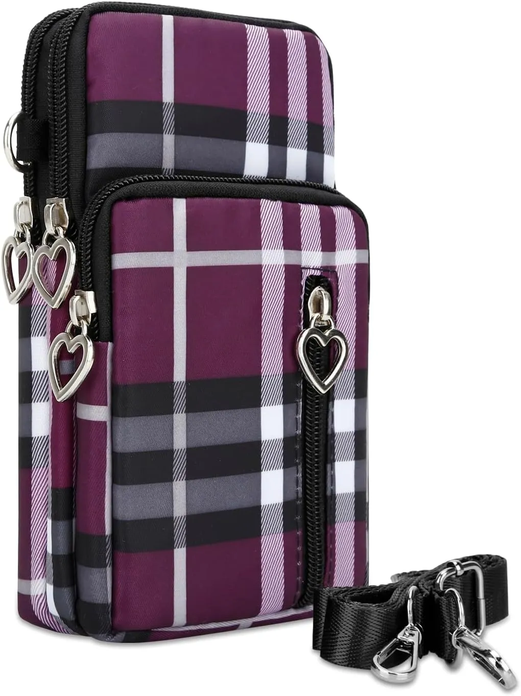 DOB SECHS Small Crossbody Wallet Phone Bag Shoulder Strap Wallet Pouch for Women Mini Crossbody Cell Phone Purse