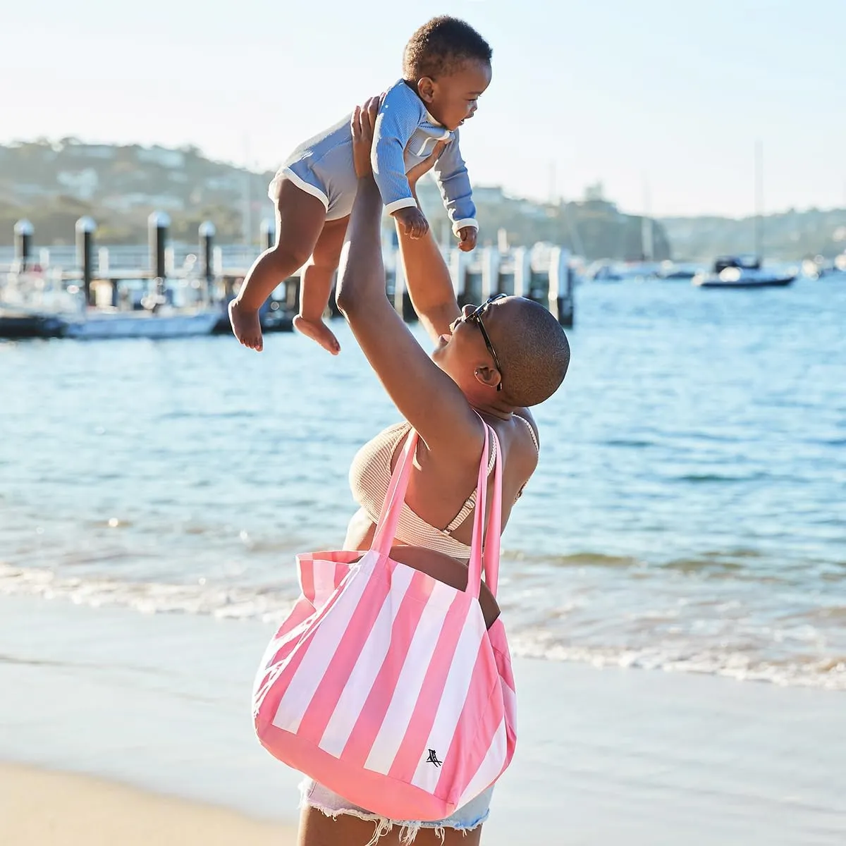 Dock & Bay Everyday Beach Tote Bag - Reusable Carrier Bag for Daily Use - Carries Up to 10kg - 100% Recycled Materials