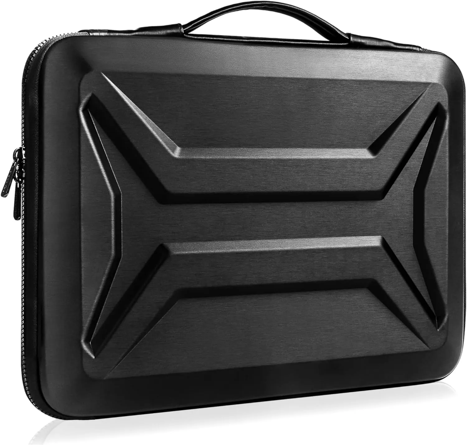 DOMISO 15.6 Inch Shockproof Waterproof Laptop Sleeve with Handle Lightweight Hardshell Protective Tablet Case for 15.6" Laptops/Apple/Lenovo IdeaPad/Acer Aspire E15 / HP ENVY 15 / Dell, Black