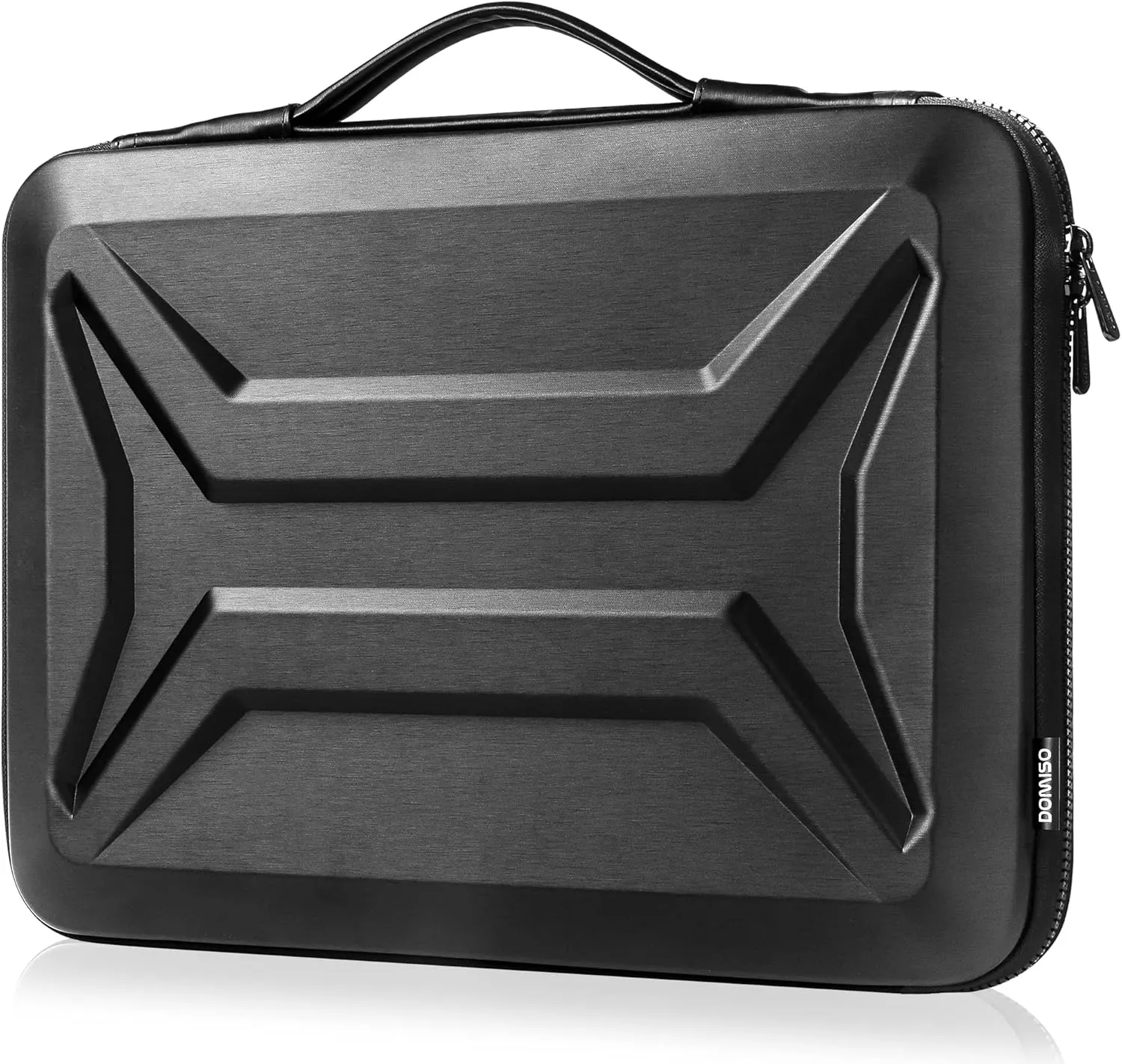 DOMISO 15.6 Inch Shockproof Waterproof Laptop Sleeve with Handle Lightweight Hardshell Protective Tablet Case for 15.6" Laptops/Apple/Lenovo IdeaPad/Acer Aspire E15 / HP ENVY 15 / Dell, Black