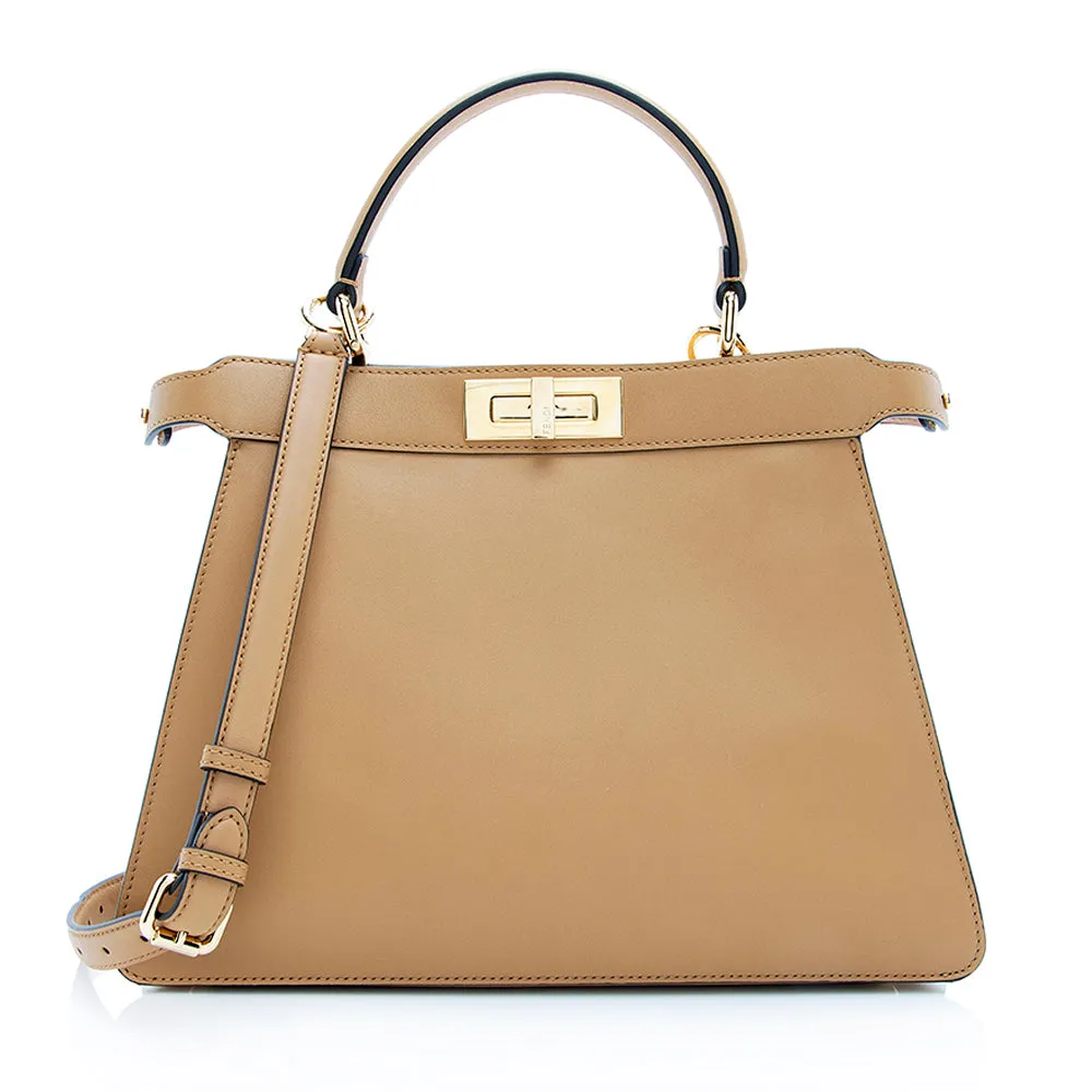 Fendi Calfskin Peekaboo Medium Satchel (SHF-18868)