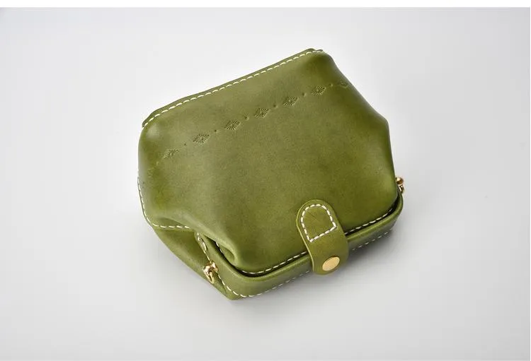 Handmade Womens Rose Red Leather Small doctor Purse shoulder doctor bags for women