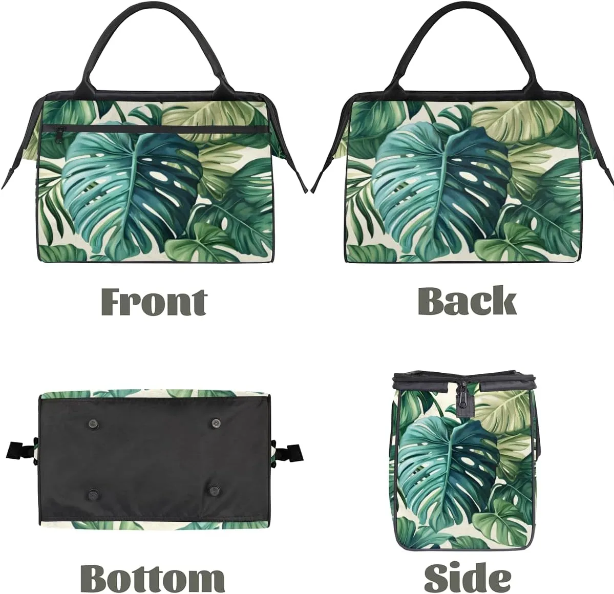 Large Tote Bag for Women with Zipper, Work Gym Tote Nurse Dance Yoga Bag for Sport, Travel
