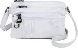 MINICAT Treble Pockets Small Crossbody Purse Cell Phone Purse Shoulder Bags for Women