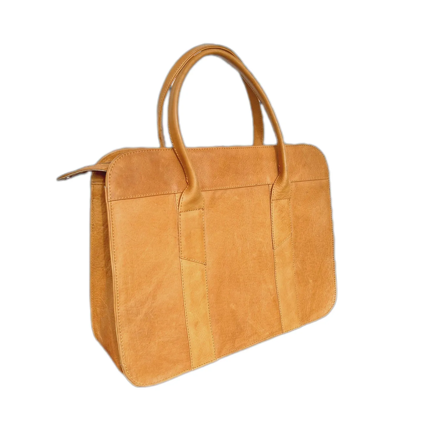 Natural Leather Laptop Briefcase - Keeba
