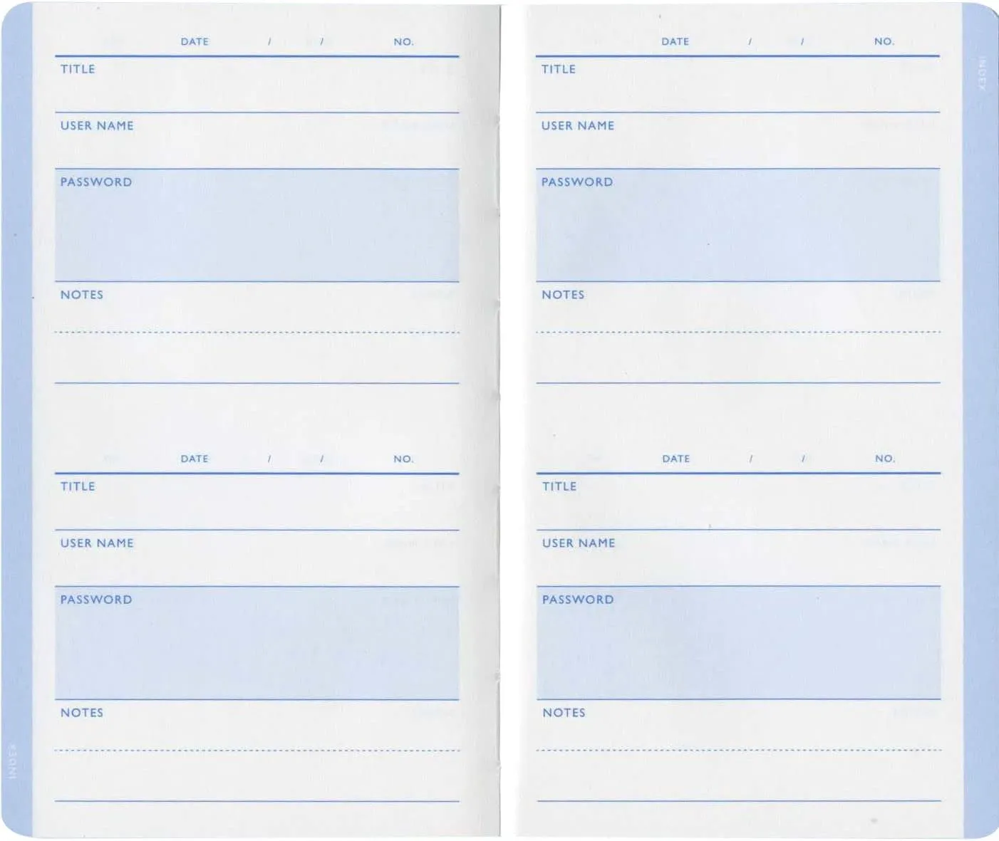 Password Book, Ivory, CP016