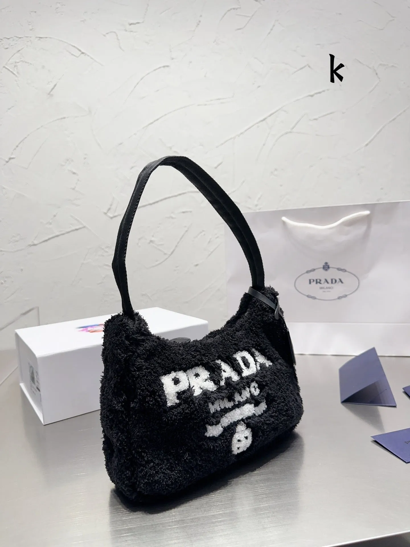 PD180 Shearling mini-bag / 9x7.1x2.4inch