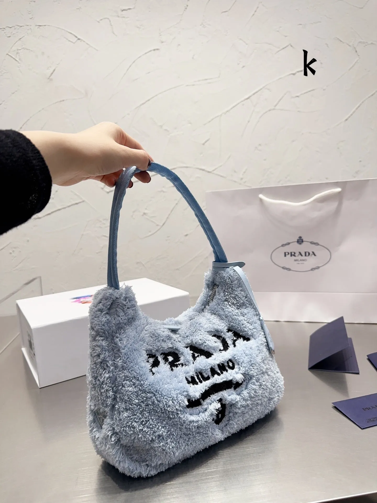PD180 Shearling mini-bag / 9x7.1x2.4inch