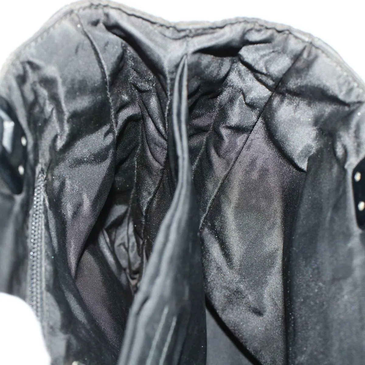 PRADA Hand Bag Nylon Black  ar9707B