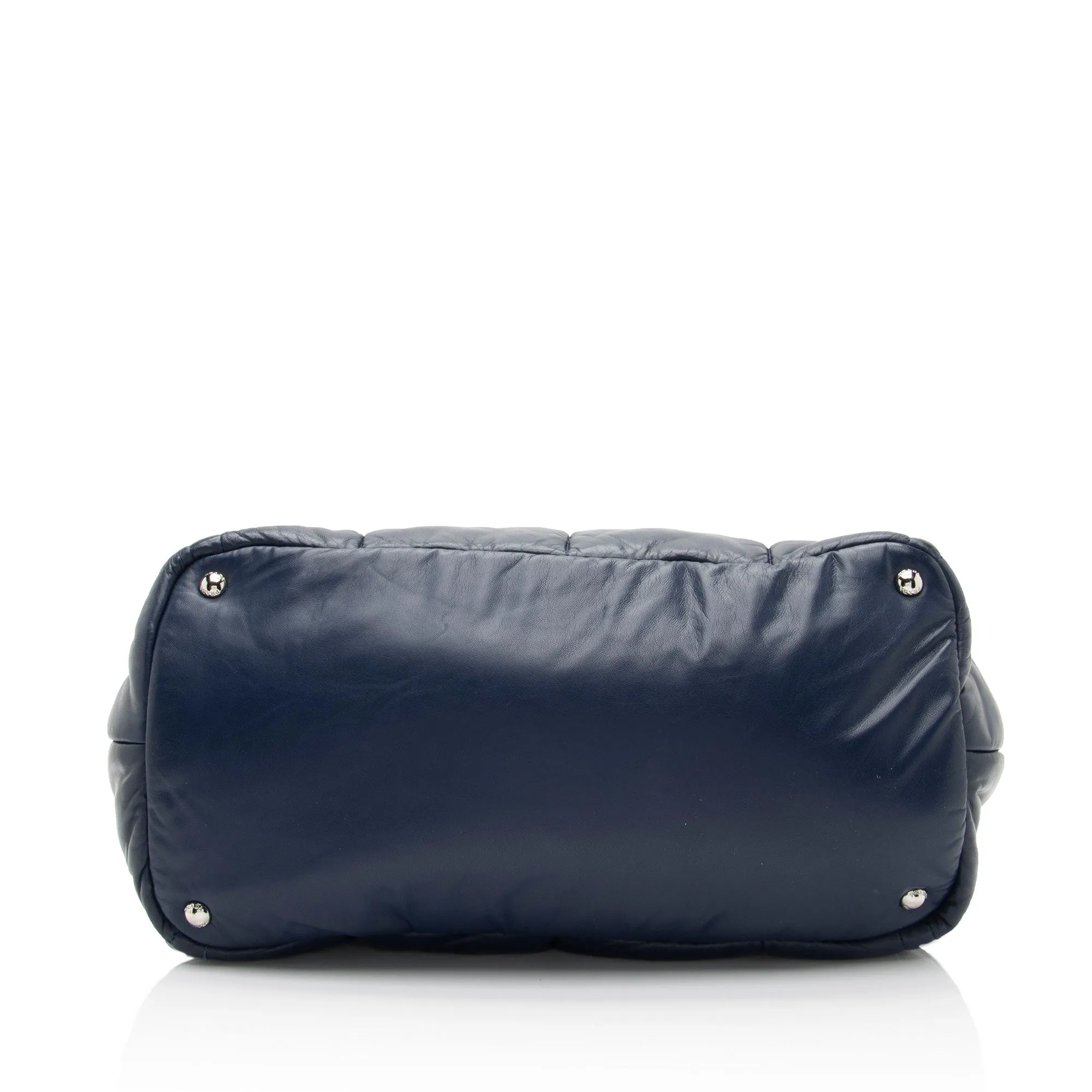 Prada Nappa Leather Quilted Bomber Tote