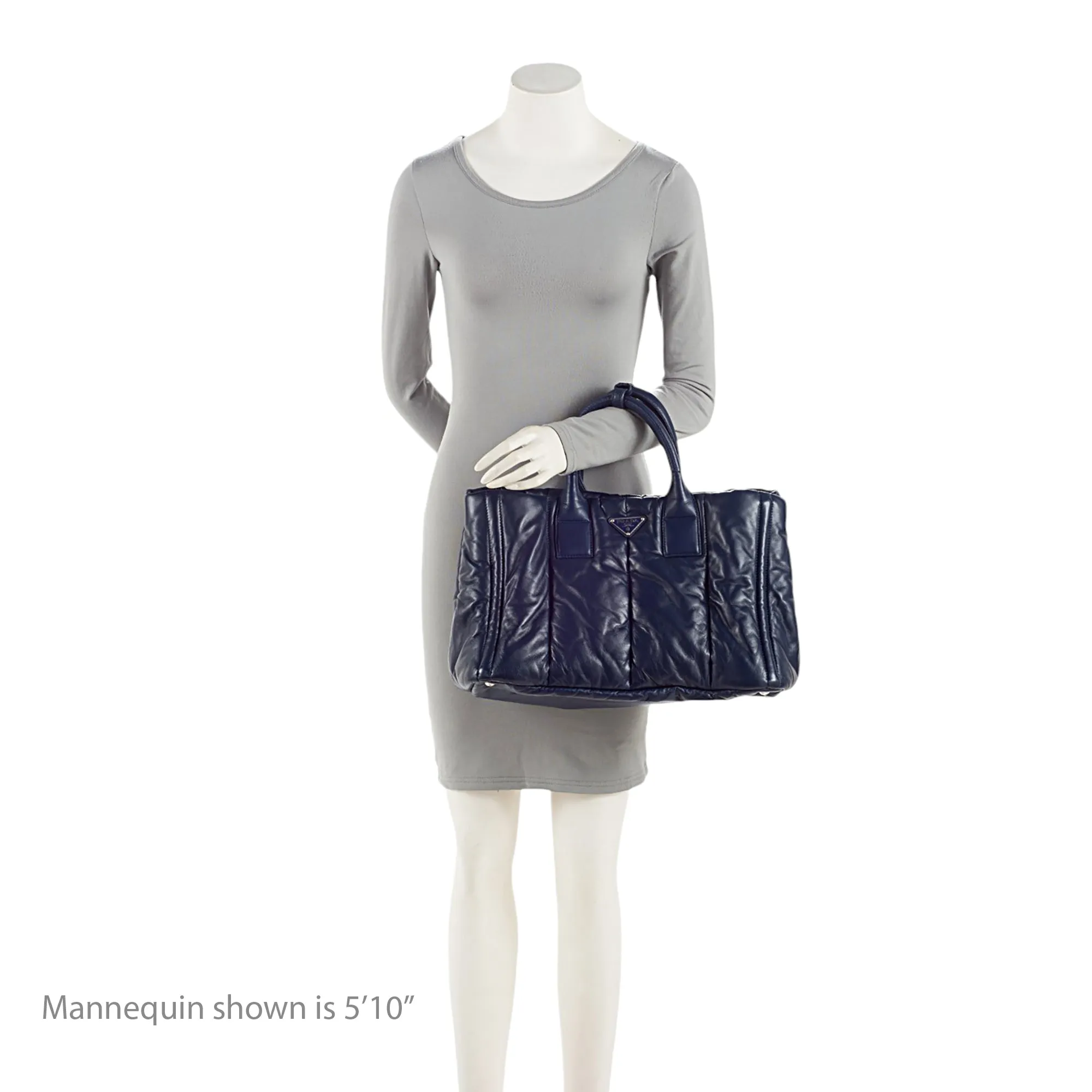 Prada Nappa Leather Quilted Bomber Tote