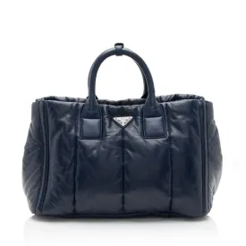 Prada Nappa Leather Quilted Bomber Tote