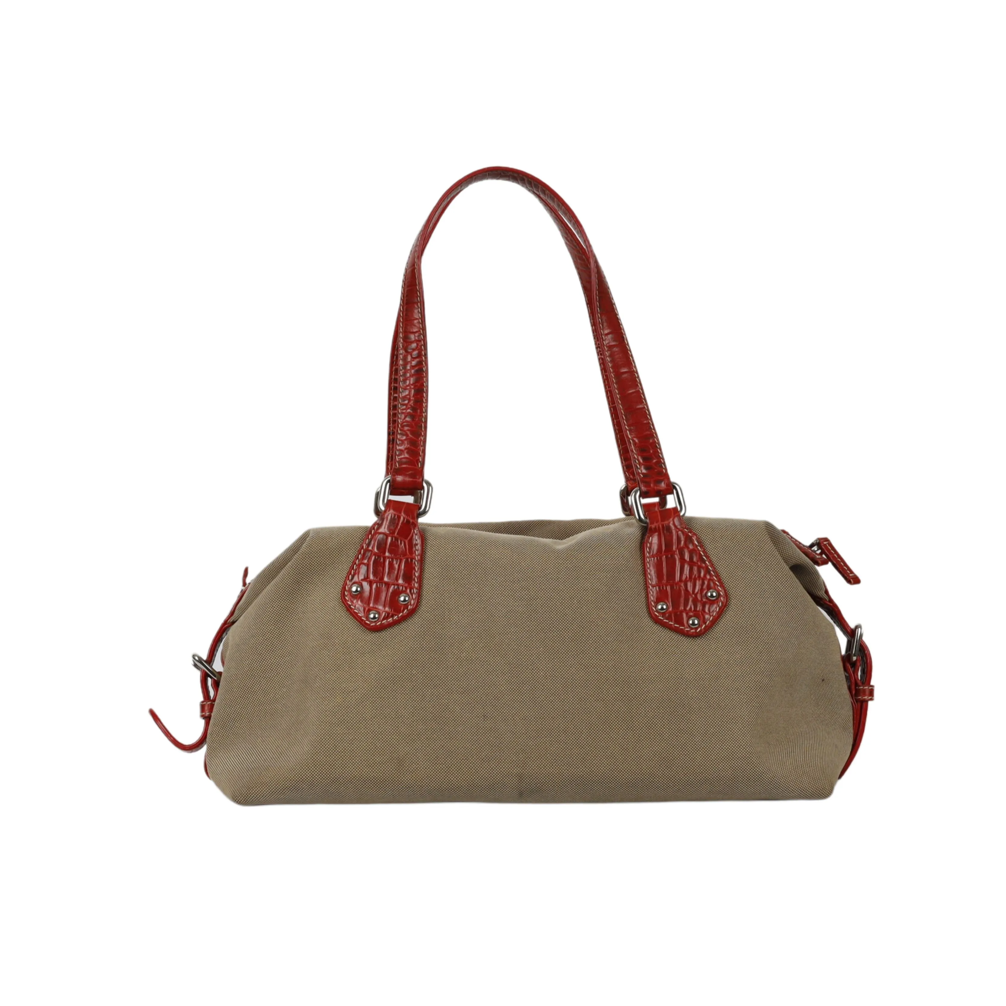 PRADA Prada Jacquard Bowling Handbag