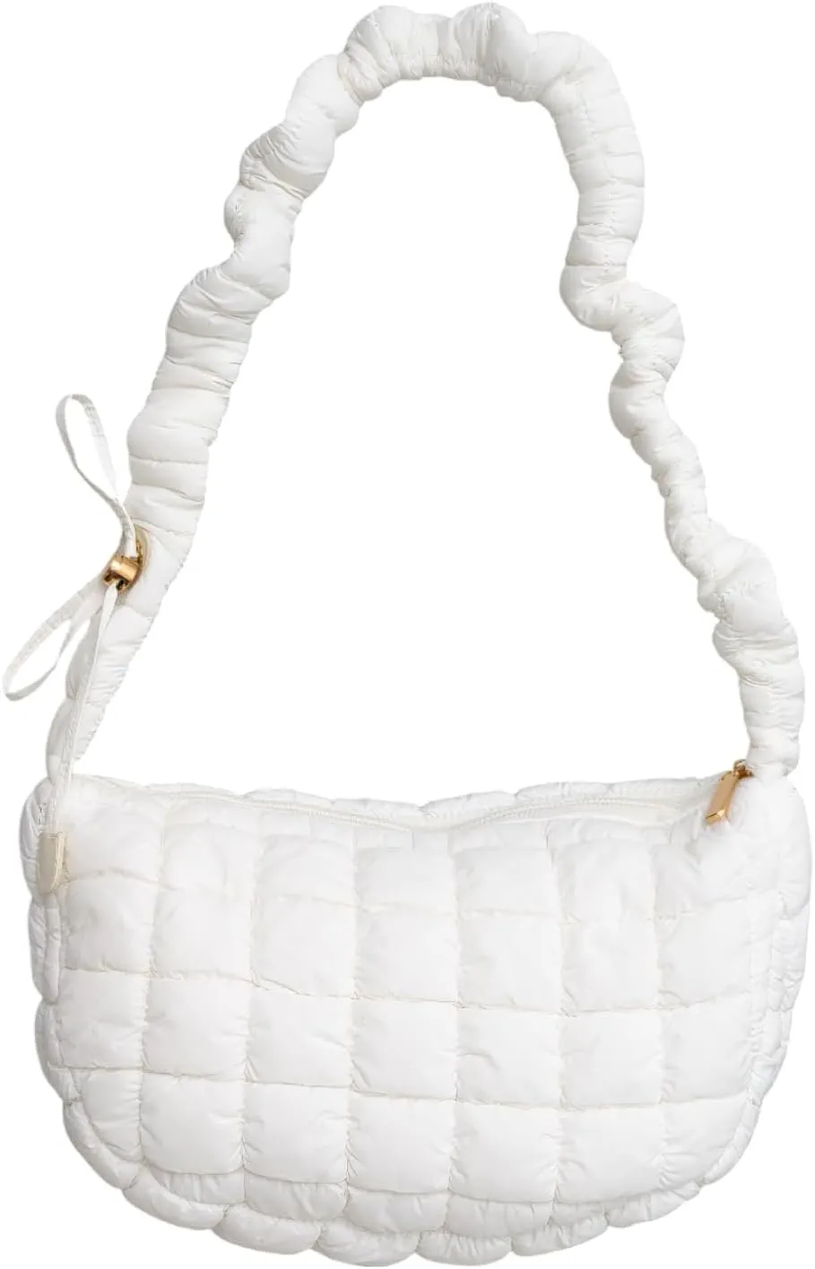 Puffer Tote Bag Shoulder Bag for Women Crossbody Nylon Quilted Puff Tote Bag Hobo Handbag Lightweight