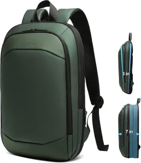 Slim Laptop Backpack for Men,Waterproof Expandable High Tech Business Work Backpack for Men and Women,15.6 Inch Lightweght Anti-theft Travel Backpack Durable College Casual Daypack Computer Laptop Bag