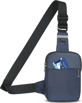 Small Sling Bag Mini Crossbody Bag with RFID Blocking Fashionable Fanny Pack for Women and Men Chest Bag for Travel