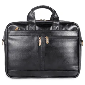 THE CLOWNFISH Conqueror Laptop Bag 15.6 inch, Leather Laptop Bag, Laptop Briefcase (Mahogany) (43 x 30 x 12 CM)