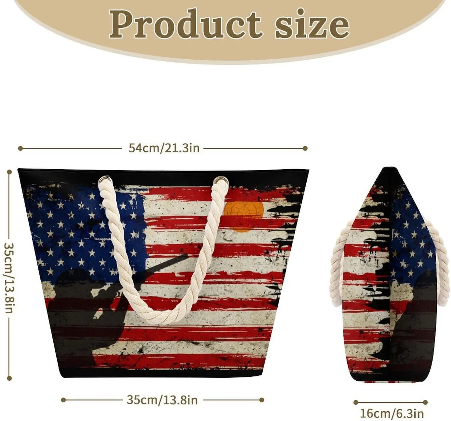 Tote Bag Large Handles Beach Bag with Zipper for Shopping Groceries Travel Outdoors Swim Pool Bag