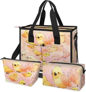 Tote Satchel Bag Set 3PCS for Women, Tote Briefcase Shoulder Handbag Purse Satchels