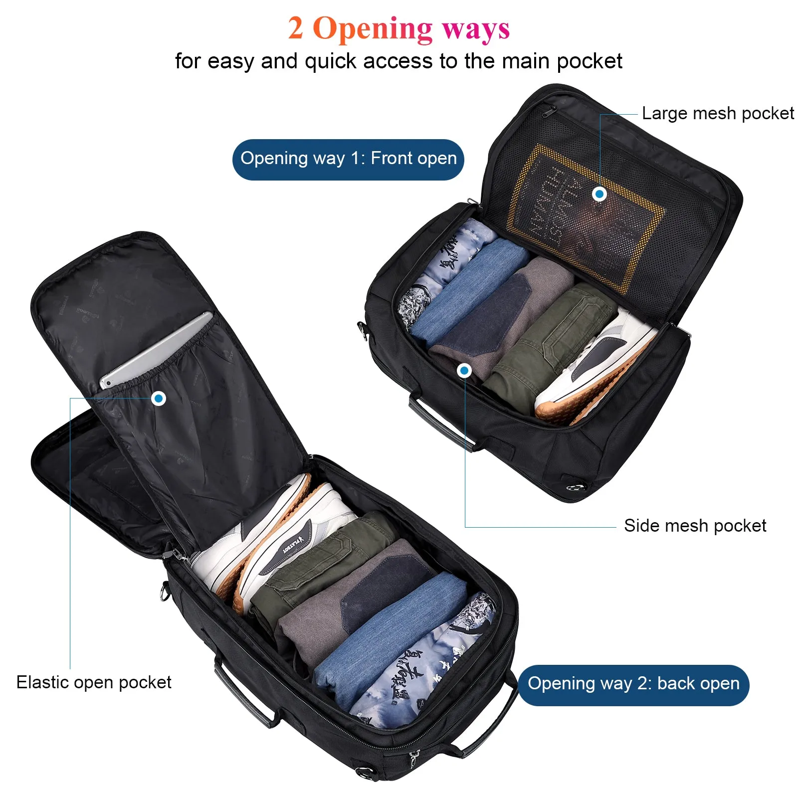 Travel Carry On Luggage Backpack