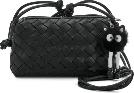 UPSONG Woven Crossbody Bags for WomenFashion Leather Lightweight Handbags Shoulder Bag Phone Purse Ladies Messenger Bag
