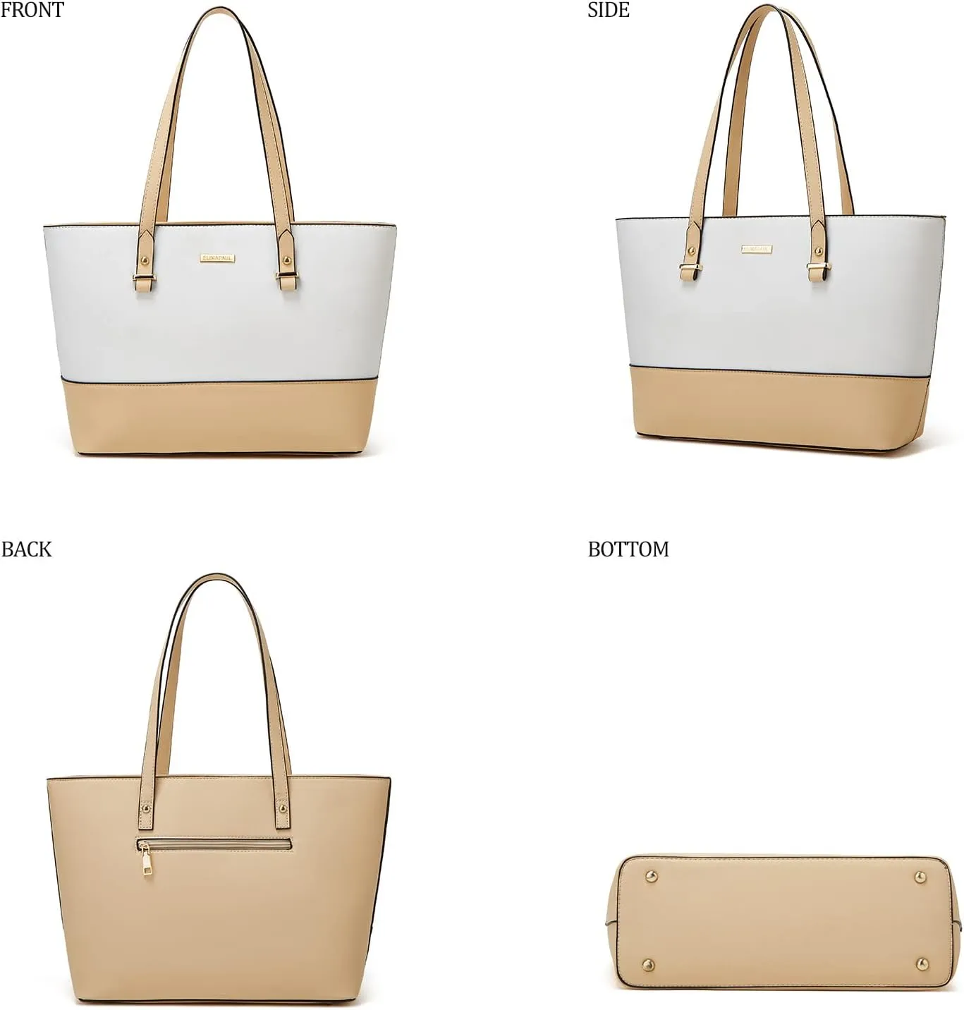 Women Fashion Handbags Wallet Tote Bag Shoulder Bag Top Handle Satchel Purse Set 4pcs