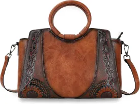 Women Satchel Handbags Crossbody Bag Top Handle Purse ans Hanbags Leather Shoulder Bag Hobo Medium Size Tote