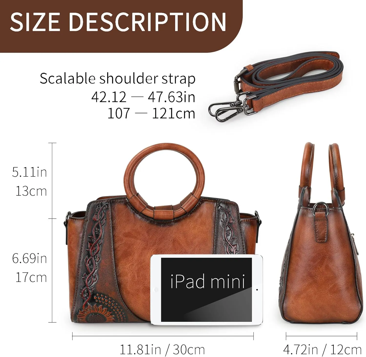 Women Satchel Handbags Crossbody Bag Top Handle Purse ans Hanbags Leather Shoulder Bag Hobo Medium Size Tote