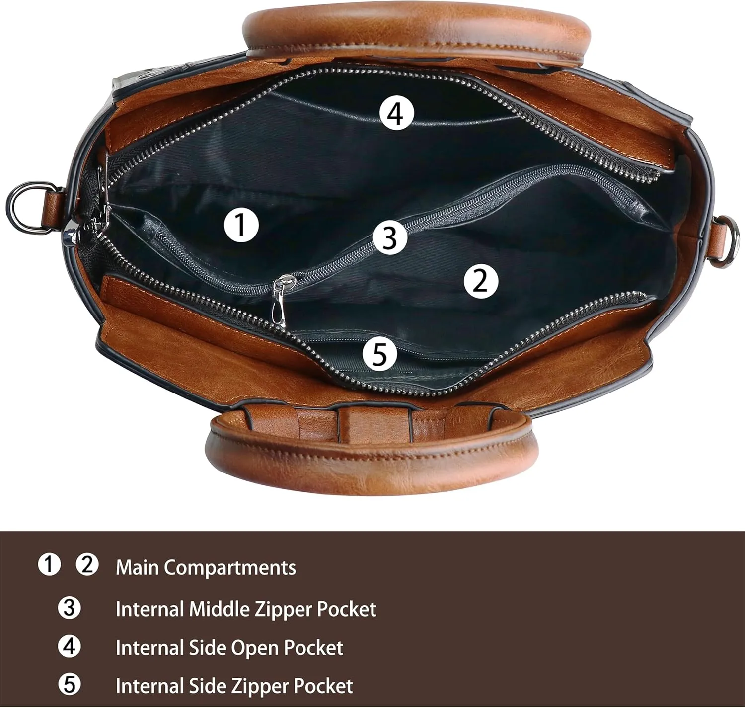 Women Satchel Handbags Crossbody Bag Top Handle Purse ans Hanbags Leather Shoulder Bag Hobo Medium Size Tote