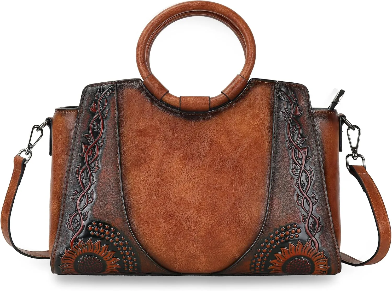 Women Satchel Handbags Crossbody Bag Top Handle Purse ans Hanbags Leather Shoulder Bag Hobo Medium Size Tote
