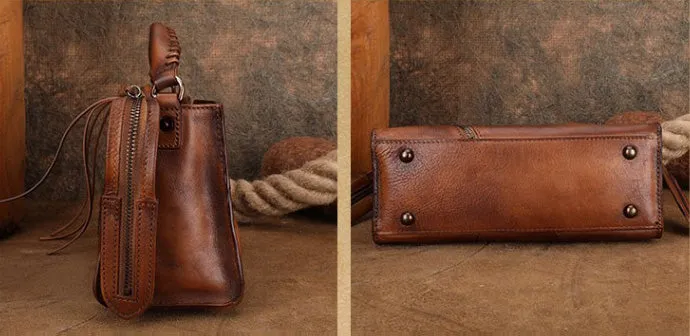 Womens Trendy Leather Handbags Small Over The Shoulder Purse
