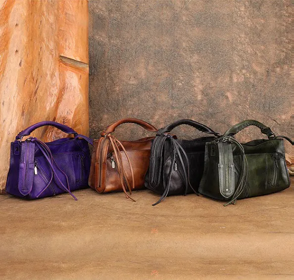 Womens Trendy Leather Handbags Small Over The Shoulder Purse