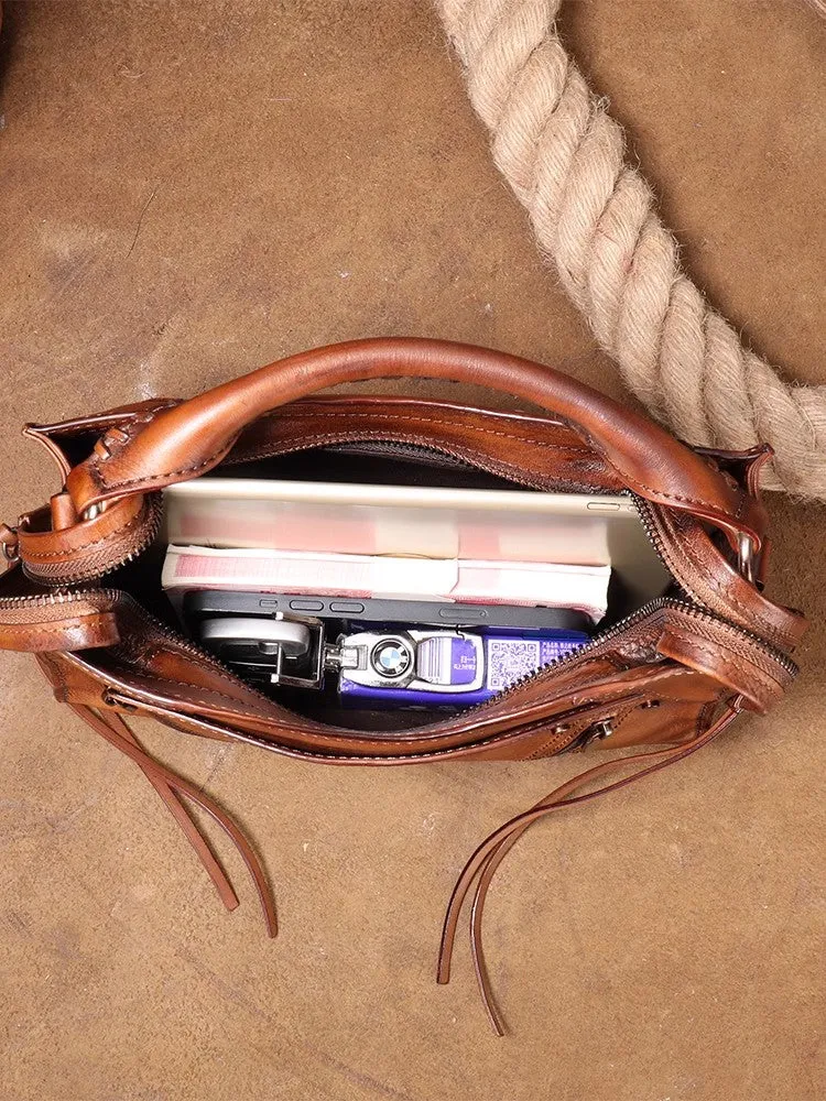 Womens Trendy Leather Handbags Small Over The Shoulder Purse