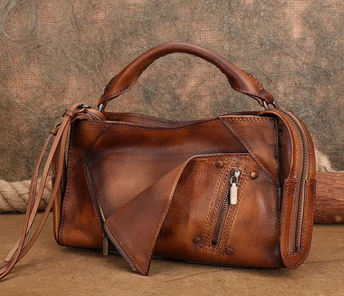 Womens Trendy Leather Handbags Small Over The Shoulder Purse